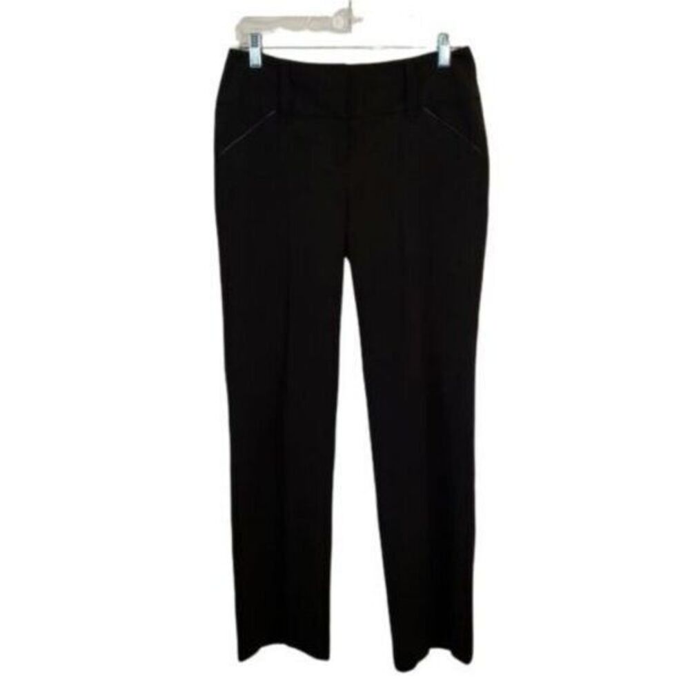 Sharagano Womens Size 4 Black  Solid Dress Pants